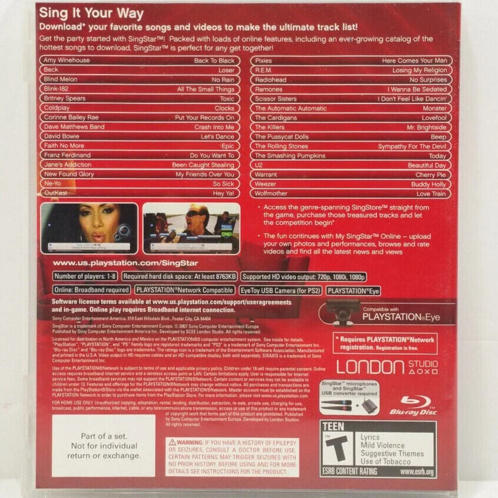 SingStar (Sony PlayStation 3, 2007) 5328E1M